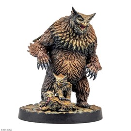 Dungeons & Lasers Owlbear Family Miniature with Scenic Base - Mini Figure for Use with DND and 5E Compatible RPG Games - Unpainted and Unassembled