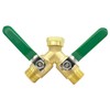 Joywayus Brass 3/4" GHT Garden Hose Splitter Full Flow Ball
