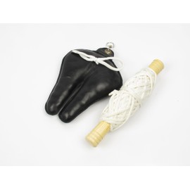 Starlingukpk Real Leather Falconry Lure/Padded Lure. 190 grm, 7" long, Complete with Hardwood Handle & Swivel. Ideal for Falconry Enthusiasts. 1 piece.