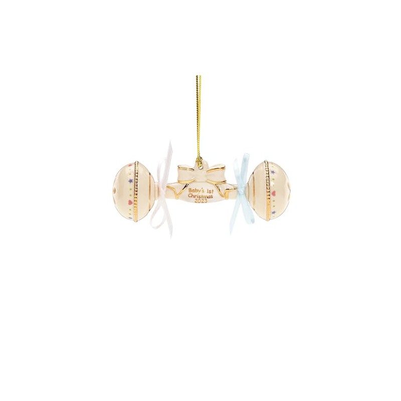 Lenox 894429 2023 - Adorno de sonajero navideño para bebé