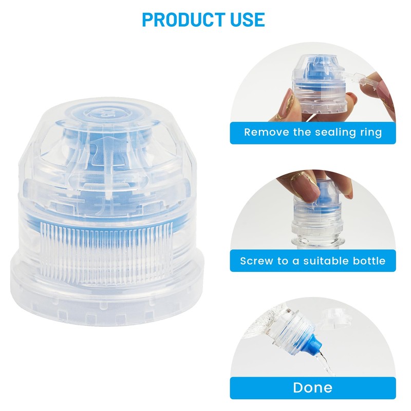 Amviner 28mm Push Pull Cap, Replacement Water Bottle Flip Tops