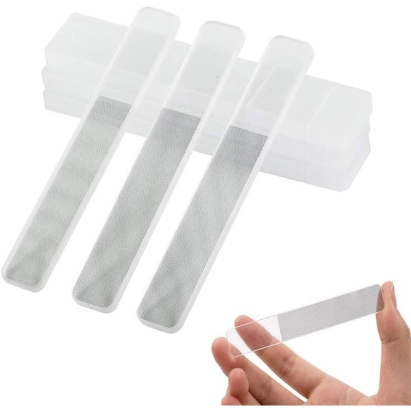 Nano Glass Nail Shiner Nail Shine Buffer Polisher Nail Files,3Pcs