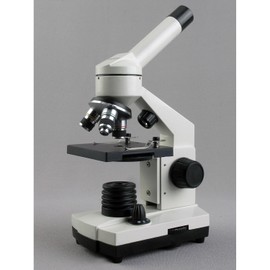 AmScope - 40X-1000X Cordless LED Metal Frame Compound Microscope w Top & Bottom Lights