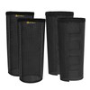 Mesh Horse Fly Boots Tough Breathable, 4 Pack, (Black, Large)