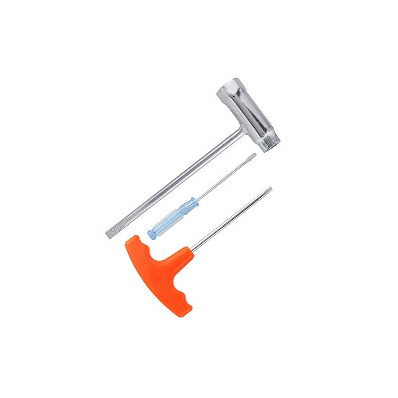 TOPINCN 3Pcs/Set Chainsaw Accessories, Pratical Metal Sleeve Socket Screwdriver Wrench