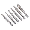 Drill Tap Bit Set Hex Shank Metric Combo HSS Ti