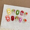 Wsliana Handmade Press On Nails Short- Cute Square Shape with