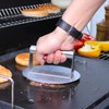 HULISEN Stainless Steel Burger Press, 6.2 inch Round Burger Smasher,