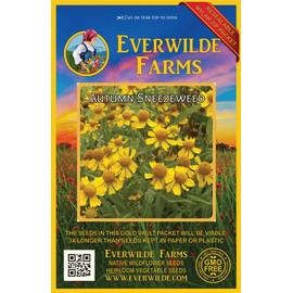 Everwilde Farms - 1000 Autumn Sneezeweed Native Wildflower Seeds - Gold Vault Jumbo Seed Packet