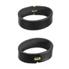 uxcell 50Pcs Brass Leather Staples, 8mm Two Prong Belt Loops