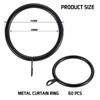 Kinsinder 60 Pieces Metal Curtain Rings, Rings for Curtain Rods