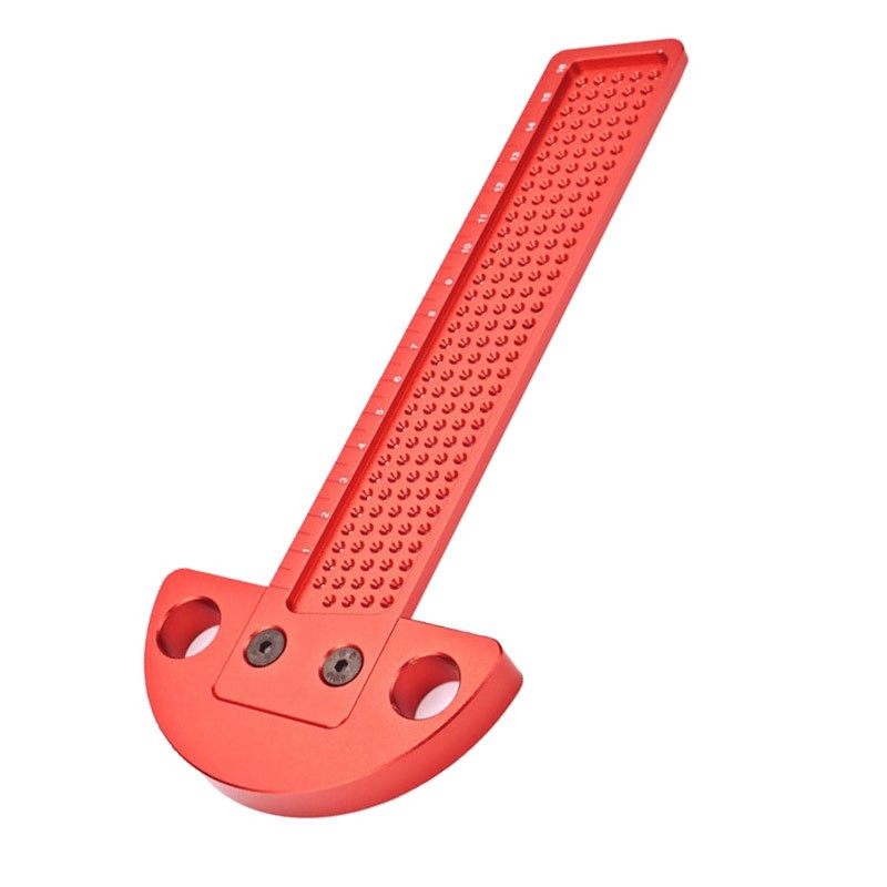 Woodworking T Ruler Aluminum Alloy 0 to 164mm Range 1mm
