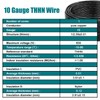 THHN Wire 10 Gauge 50 FT OFC Electrical Wire, 10