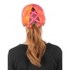 Ponytail Criss Cross Hat - Tie Dye Hot Pink Mix