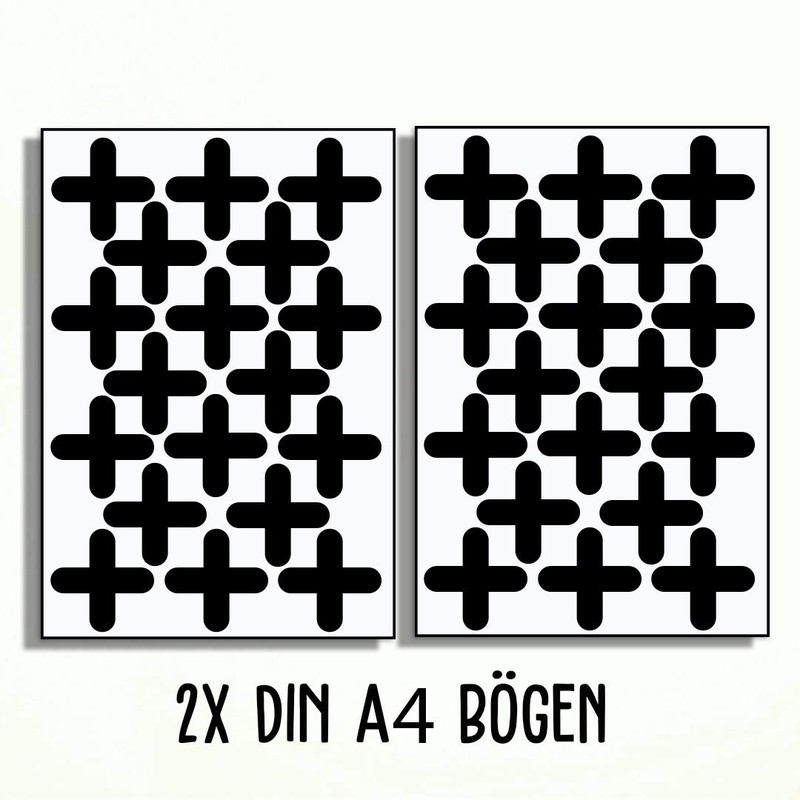 Plus Cross Wall Sticker Set Wall Sticker Nursery Wall Sticker