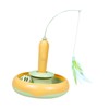 Cat Feather Toy Automatic 360 Degrees Rotating Bell Ball Stable