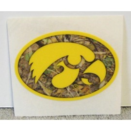 Unbranded Iowa Hawkeyes Camo Tigerhawk Decal (2-1/2" x 1-3/4")  NEW-All Weather Decal