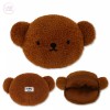 Miffy 미피 보리스 얼굴 뽀글이 파우치 캐릭터 미니 화장품 가방