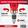 ARROW Stubby Ratcheting Screwdriver, 12-IN-1 Multi Bit Ratchet Screwdriver set,