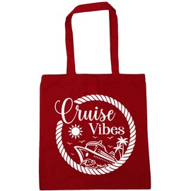 Hippowarehouse Cruise vibes Tote Shopping Gym Beach Bag 42cm x38cm,10 litres