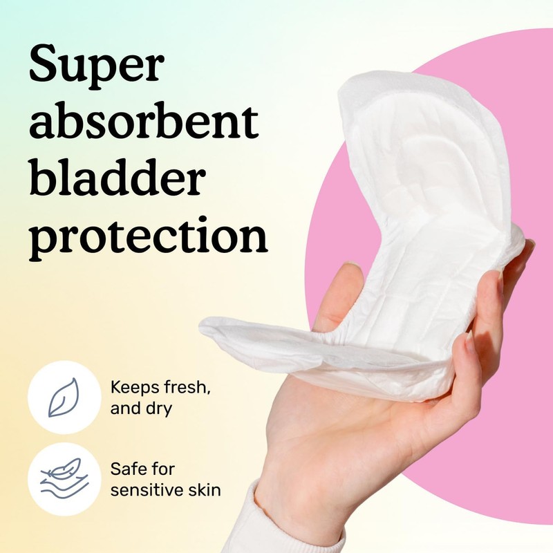 Because Incontinence Pads for Women – Moderate Absorbency for Light