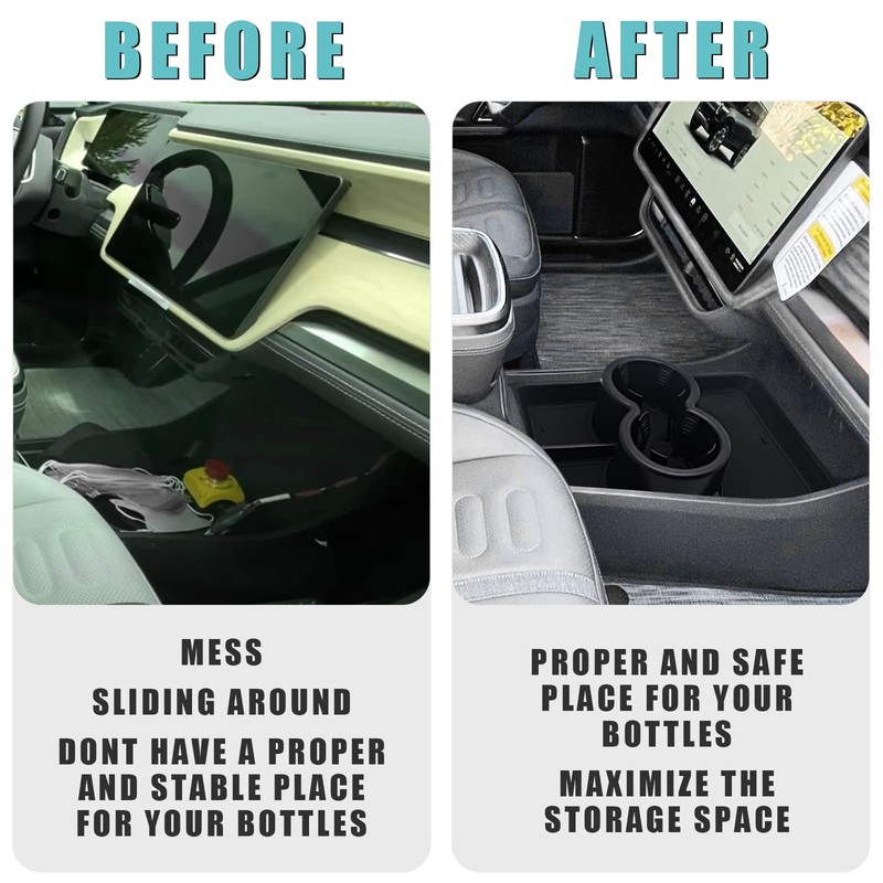 BestEvMod for Rivian R1T R1S Lower Center Console Organizer Tray