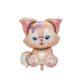 Large Zoo Farm Animal Party Foil Balloons Birthday Party Decorations - Suitable for air or helium (Cute Cat)