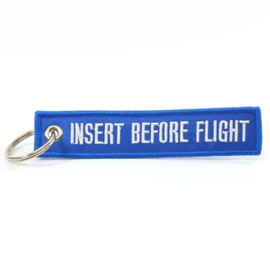 Rotary13B1 Insert Before Flight - Keychain - Blue
