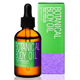 Crude Skin Absolue Botanical Body Oil, 2.4 fl oz (60 ml) / Approx. 3 Months Work, Sweet Lavender Scent, Balancing Body Oil (Made in Japan), Lavender Oil, Aroma, Massage Oil, Full Body