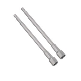 TOP-VIGOR 2Pcs 10mm Nut Setter Driver Drill Bit Set, 1/4 inch Hex Shank Quick Change, 150mm Length Metric Nut Driver Set for Woodworking, Auto Repairing, Machine Maintenance, Furnitures