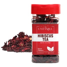 Eastanbul Hibiscus Tea, 1.41oz, Hibiscus Flowers, Hibiscus Loose Leaf Tea, Flor de Jamaica, Dried Hibiscus Flower, Jamaica Flower, Dried Hibiscus Flower For Tea, Hibiscus Tea Loose Leaf from Turkey