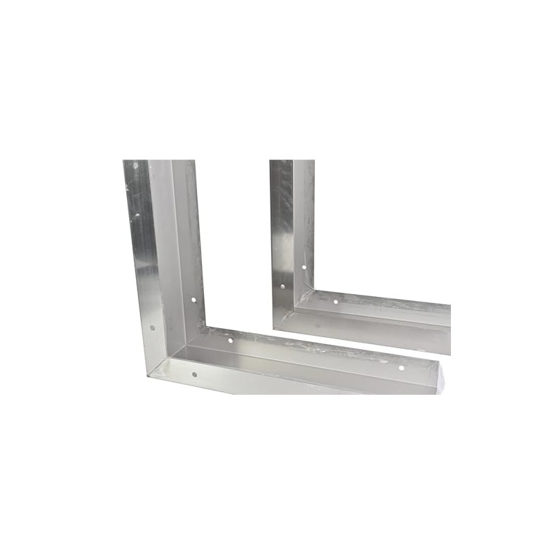 2 Pieces Stainless Steel Microwave Trim Kit Microwave Side Panel