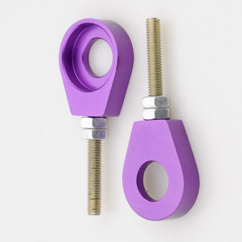 GOOFIT 15mm Performance Chain Adjuster Set for Dirt Bike Purple