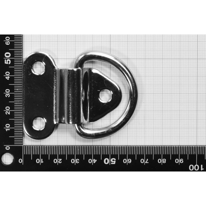 Dutyhook 6X40 Folding Pad Eye, Stainless Steel AISI 304