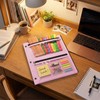 SKYDUE Pencil Pouch for 3 Ring Binder, 3 Pockets and