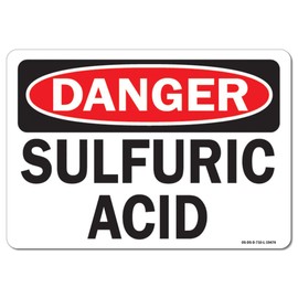 OSHA Danger Decal - Sulfuric Acid | Decal | Protect Your Business, Work Site, Warehouse & Shop Area | Made in The USA