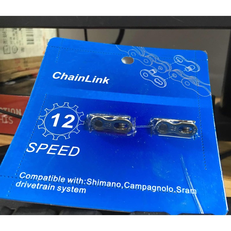 Alomejor 4 Pairs Bicycle Chain Link Steel Bicycle Chain Speed