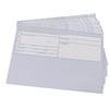 Pack of 100 Patient Record Cards in Blue - Closed