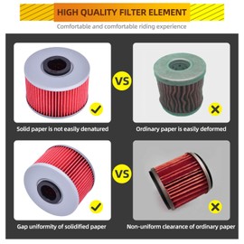 2Packs 114 Oil Filter 15412-HP7-A01 for Honda TRX420 FA Fourtrax Rancher AT 2009-2023 TRX420FPA TRX500 FA Fourtrax Foreman SXS1000 Pioneer 1000 SXS1000 Ta-lon KN-114 HF114