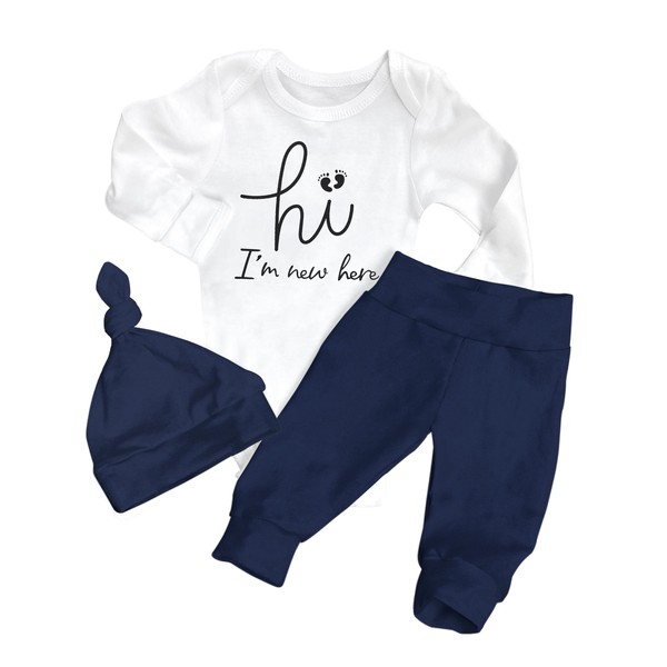 AGAPENG Baby Boy Clothes 0-3 Months Hi I'm New Here