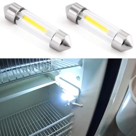 Dobertry RV Refrigerator Light Bulb, RV Fridge Light Bulbs, Fridge LED Upgrade, DC12V Replacement LED Bulb For Refrigerator Bulb, 214-2 Trailer Camper Motorhome Refrigerator Interior Light Bulb, 2PCS