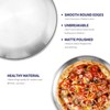 Axigundaone 6 Pcs Stainless Steel Pizza Pans 8 Inch, Non-Stick
