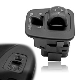 Power Mirror Switch Button Compatible with Ford Excursion Expedition Escort F150 F250 F350 Super Duty Thunderbird Windstar, F65Z17B676AB 901-319 Front Driver Side Door Power Mirror Control Switch