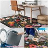 Office Chair Mat for Hardwood & Tile Floor,Boho Floral 36"x48"