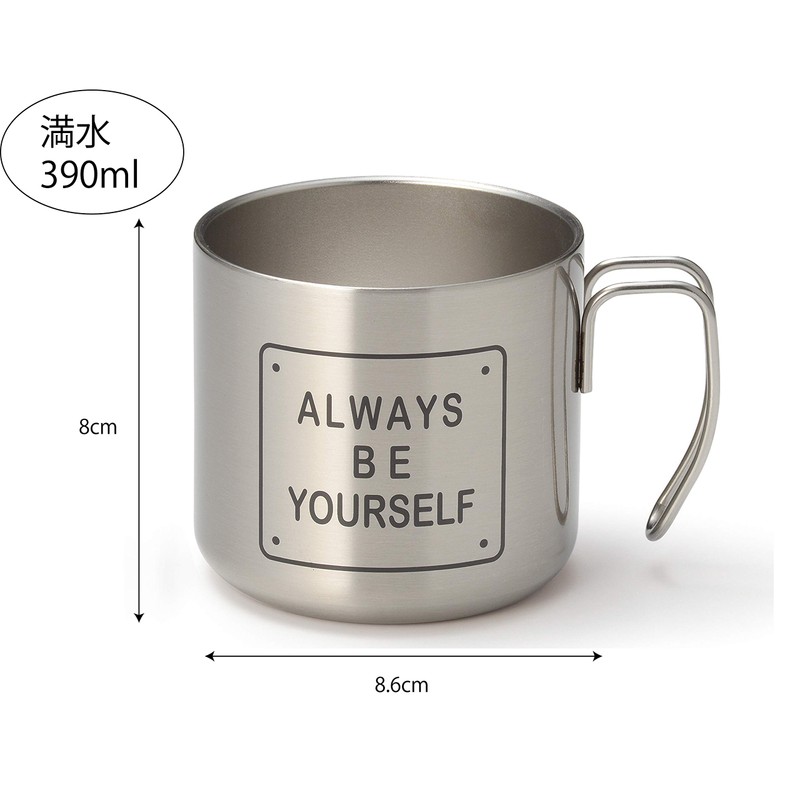 Dolce Duo CA-1492 Mug, Pair, Heat Retention, Cold Retention, Stainless