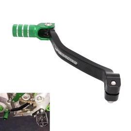 AnXin Motorcycle Gear Shifter Pedal Shift Lever Arm CNC for KX250F 2009-2020 KX250 2019-2023 KX250X 2021-2023 Dirt Bike Green