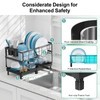 GSlife Large Dish Drying Rack - 2 Tier Dish Rack