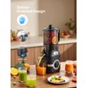 Reemix Juicer Machine with Large Feed Chute, Slow Masticating juicer