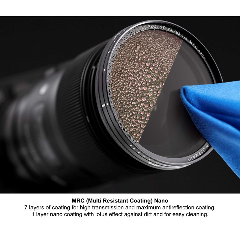 B+W 52mm XS-Pro Digital Vario Neutral Density ND Filter with