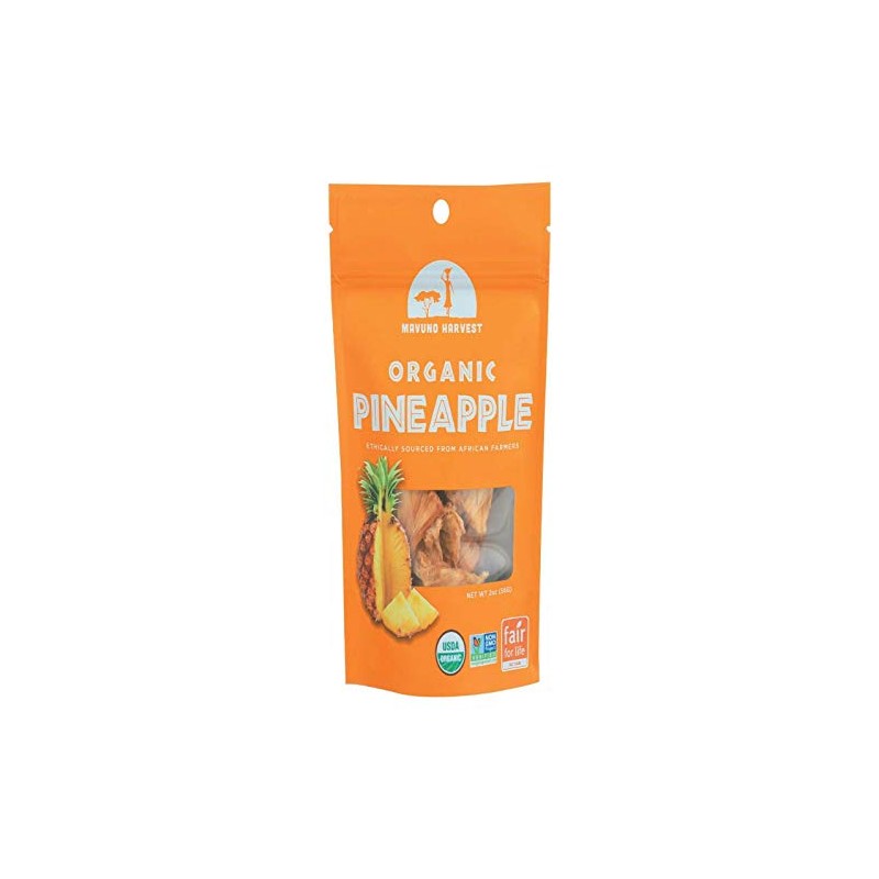 Mavuno Harvest Dried Pineapple, Organic, 2 Oz